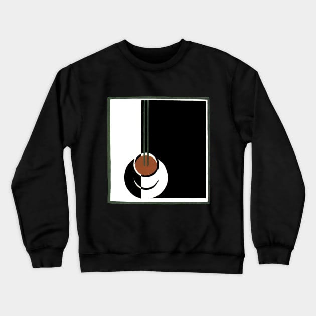 Vintage Art Deco Coffee Cup Crewneck Sweatshirt by MasterpieceCafe